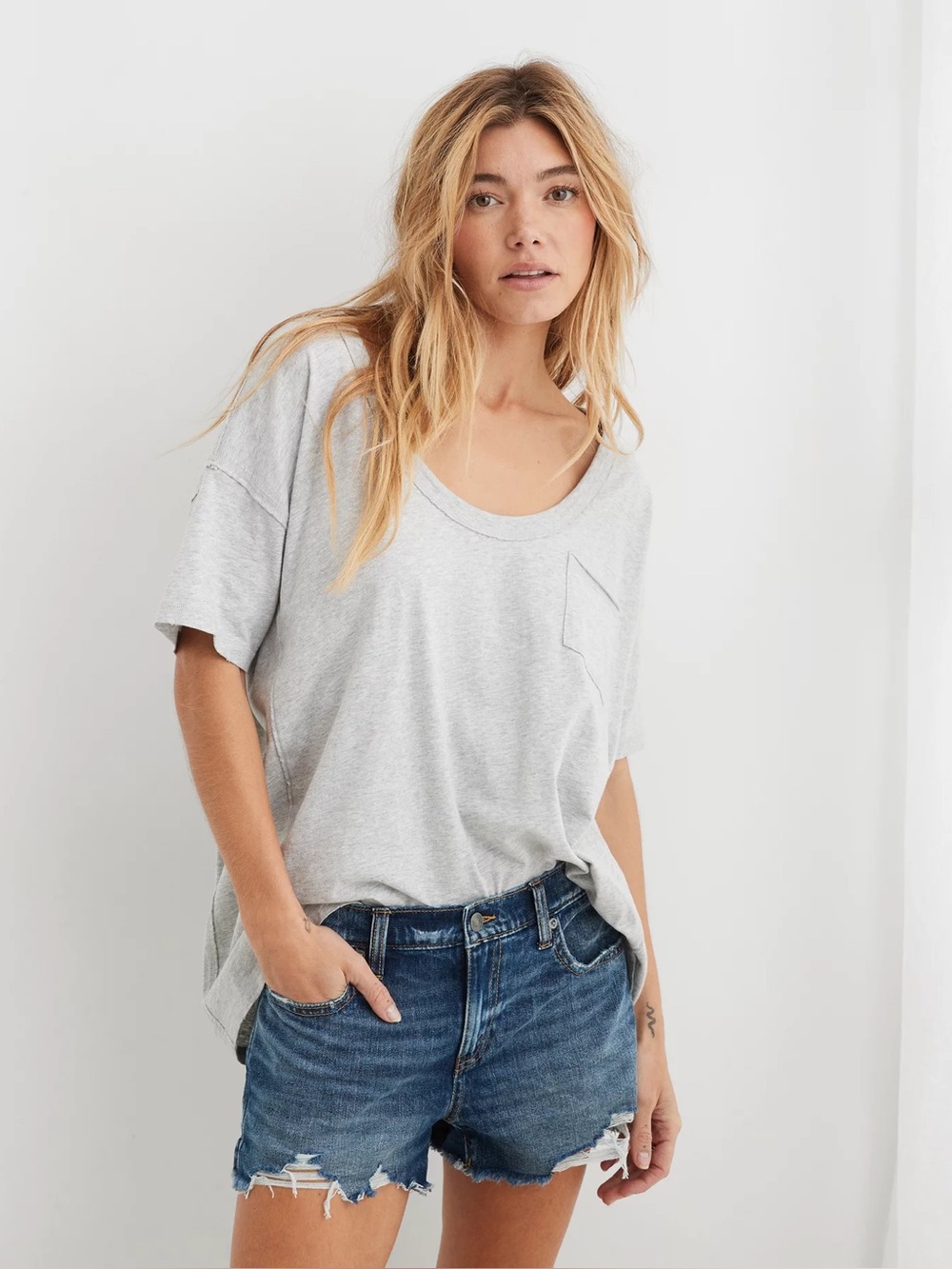 Aerie Daydream Denim Shorts, M